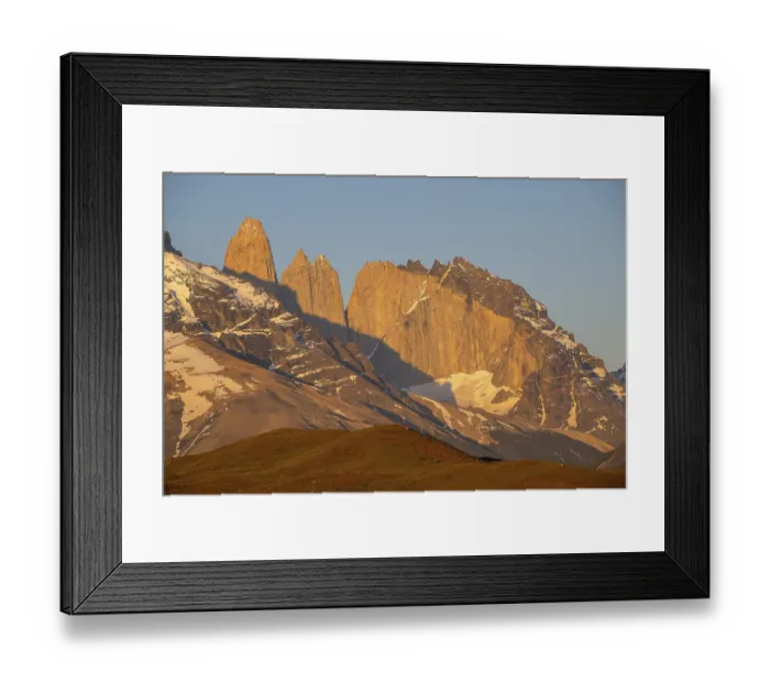 Framed Print : Andes mountain range, morning light