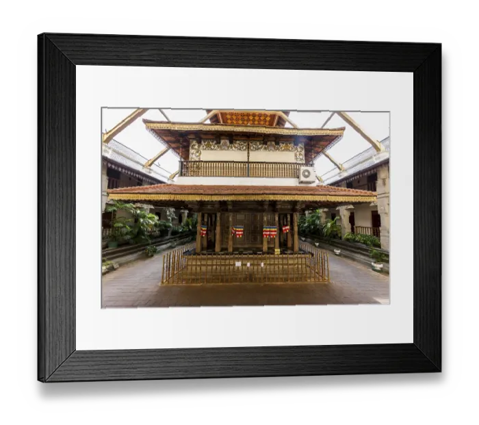 Framed Print : Holy Shrine in the Temple of the Sacred Tooth Relic