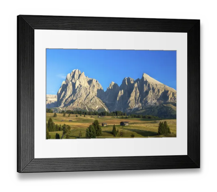 Framed Print : View over the Seiser Alm, Alpe di Siusi