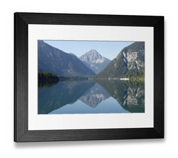 Framed Print : Plansee, Reflection, Heiterwang