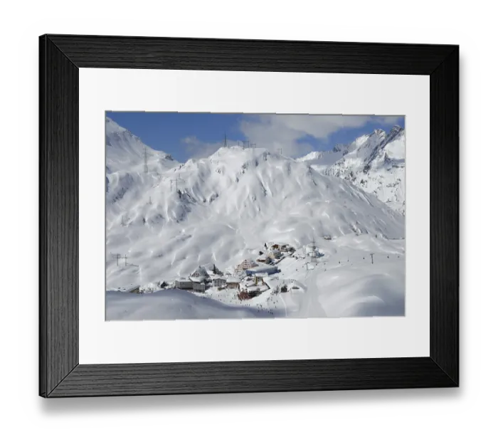 Framed Print : St. Christph am Arlbergpass near St