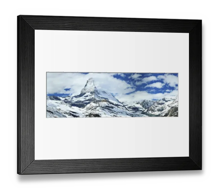 Framed Print : The Matterhorn with an impressive cloud plume