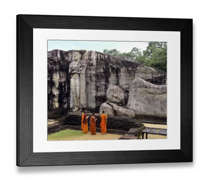 Framed Print : Reclining Buddha, entrance to Nirvana