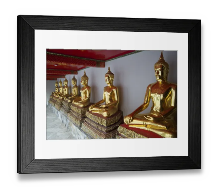 Framed Print : Buddha statues in Wat Po Temple Framed Print : Buddha statues in Wat Po Temple