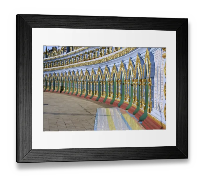 Framed Print : Umin Thounzeh Temple in Sagaing