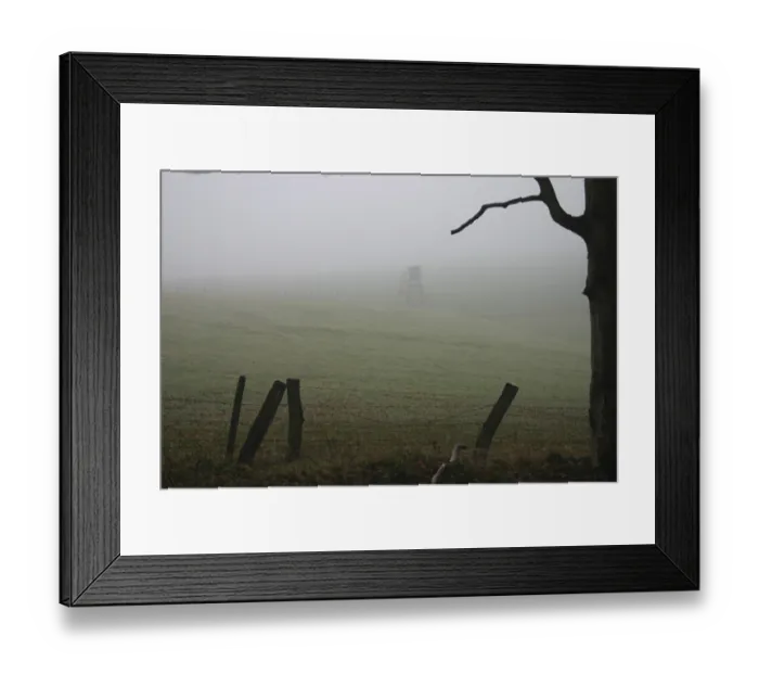 Framed Print : High seat in the fog