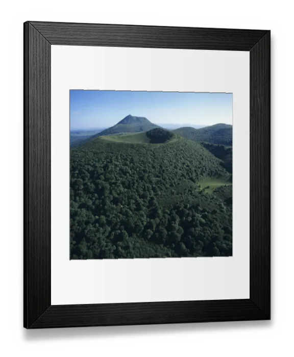 Framed Print : Puy des Goules in front of Puy de Dome