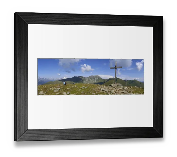 Framed Print : Summit cross on the Stubeck, Hohe Tauern