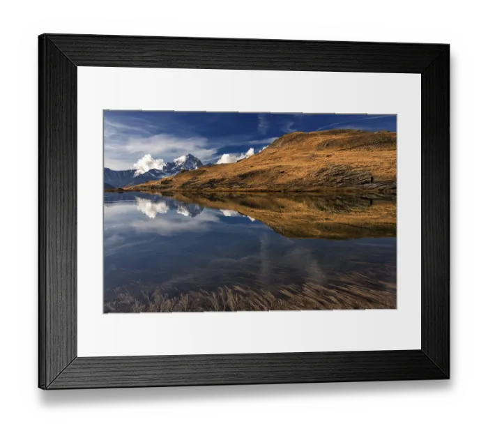 Framed Print : Lake Riffel, Zermatt. Matterhorn. Switzerland
