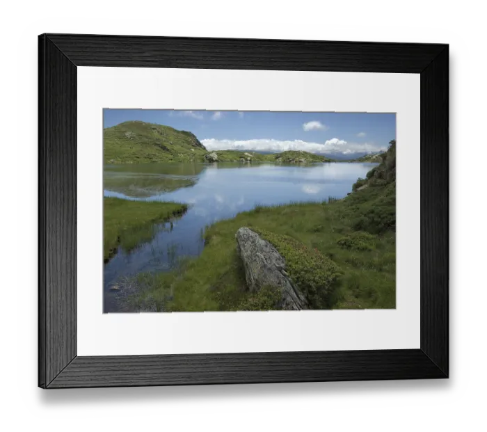 Framed Print : Etang d'Appy, Pyrenees mountains