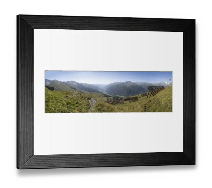 Framed Print : View from Mount Schareck into Moelltal