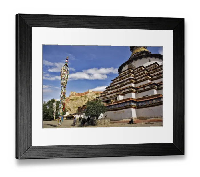 Framed Print : Kumbum stupa, Gyantse, Tibet