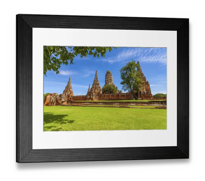 Framed Print : View of Wat Chai Wattanaram in Ayutthaya Thailand Framed Print : View of Wat Chai Wattanaram in Ayutthaya Thailand