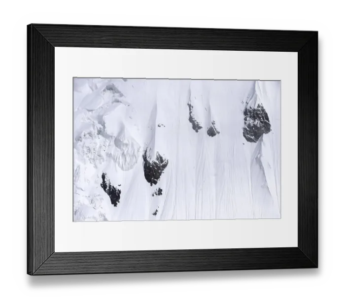 Framed Print : Aerial view over the central Tian Shan Mountains