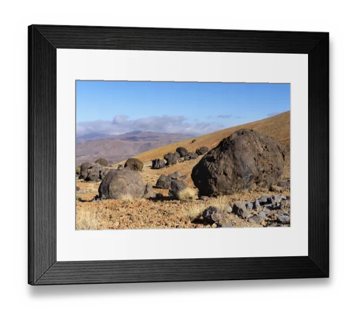 Framed Print : Lava balls Huevos del Teide, Teide national park