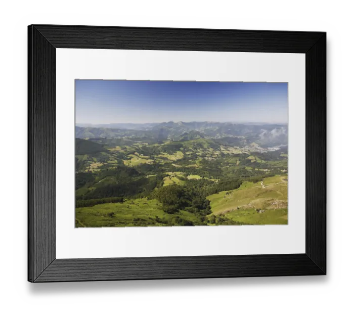 Framed Print : Landscape at La Rhune Mountain