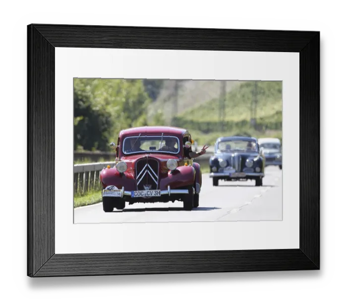 Framed Print : Vintage car rally ADAC Mittelrhein-Classic 2010