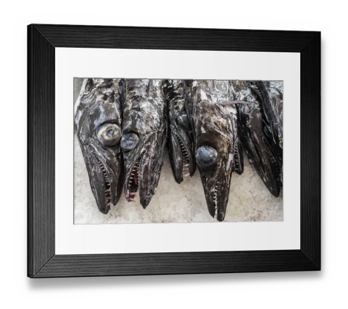 Framed Print : Fish market, Funchal, Madeira, Portugal, Europe