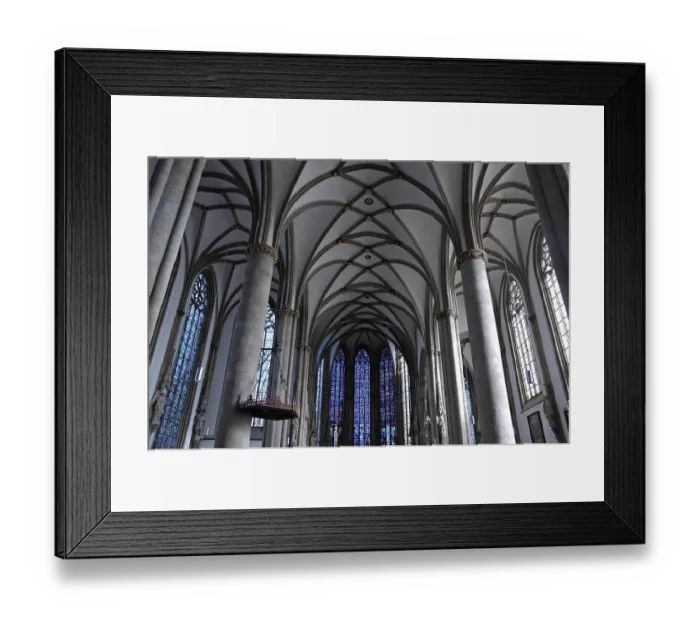 Framed Print : Interior, St. Lamberti Church, Muenster Framed Print : Interior, St. Lamberti Church, Muenster