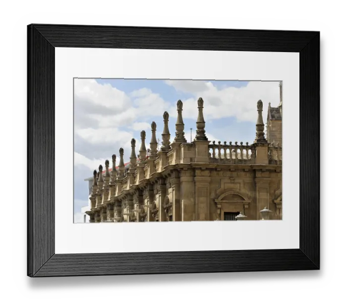 Framed Print : Seville, Cathedral, Catedral de Santa Maria de la Sede with Giralda