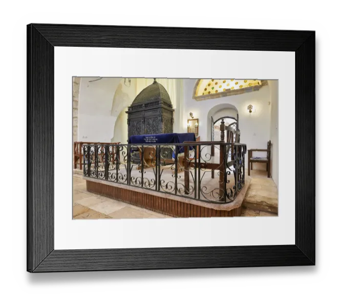Framed Print : Jerusalem Israel. The four sephardic synagogues