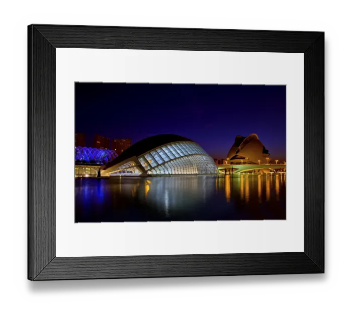 Framed Print : The Ciudad de las Artes y de las Ciencias is a science centre in Valencia