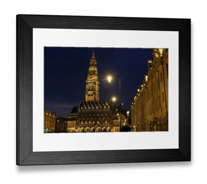 Framed Print : Hotel de Ville, town hall, at dusk Framed Print : Hotel de Ville, town hall, at dusk