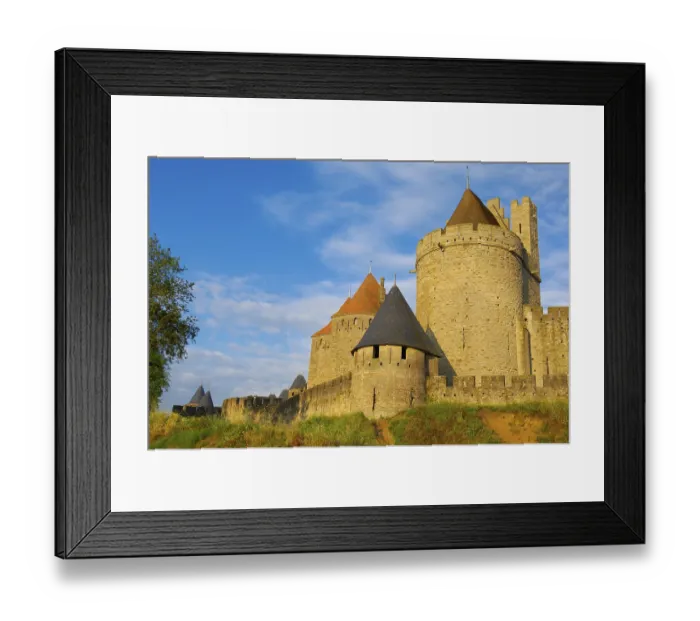 Framed Print : La Cite, Carcassonne medieval fortified town Framed Print : La Cite, Carcassonne medieval fortified town