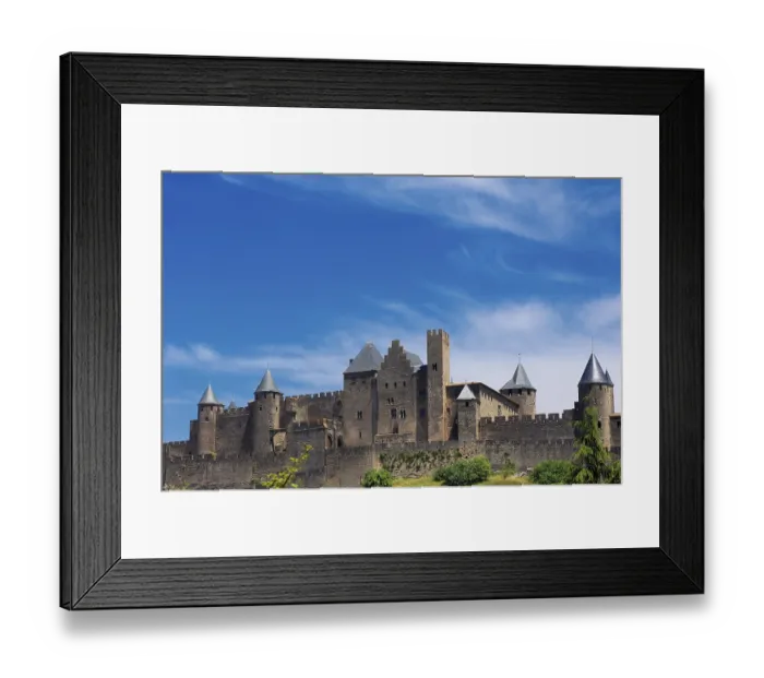 Framed Print : La Cite, Carcassonne medieval fortified town