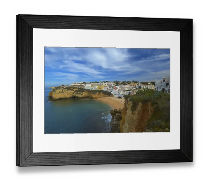 Framed Print : Carvoeiro, Lagoa, Algarve, Portugal, Europe