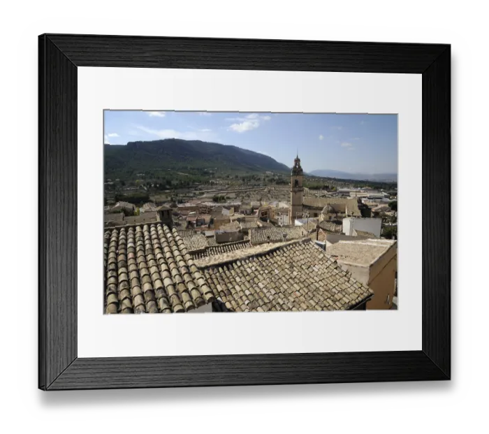 Framed Print : View over the rooftops of Villena Framed Print : View over the rooftops of Villena