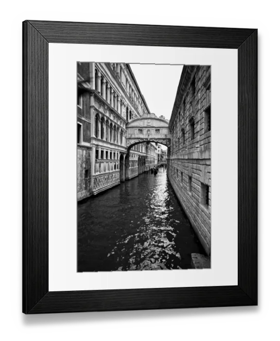 Framed Print : Bridge of Sighs, Ponte dei Sospiri bridge