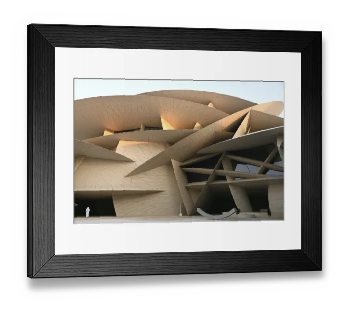Framed Print : National Museum of Qatar by architect Jean Nouvel