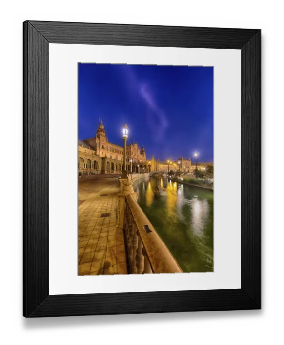 Framed Print : Plaza de Espana in Seville, Andalucia