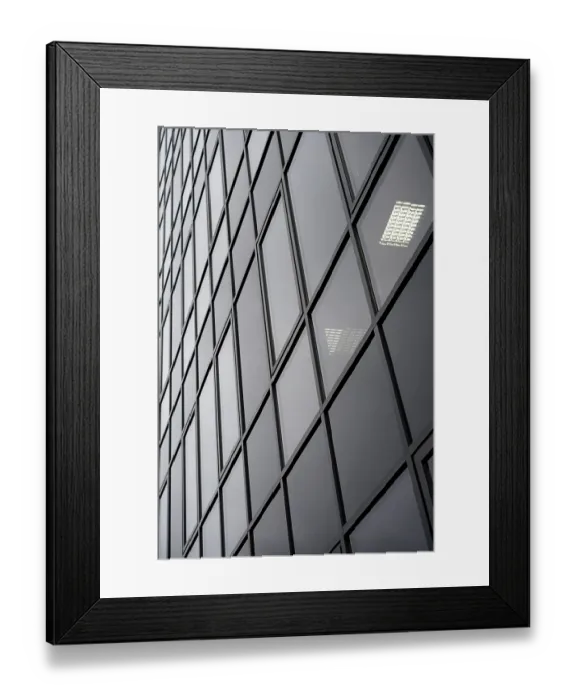 Framed Print : Glass facade of an office building in the city centre of Cologne Framed Print : Glass facade of an office building in the city centre of Cologne