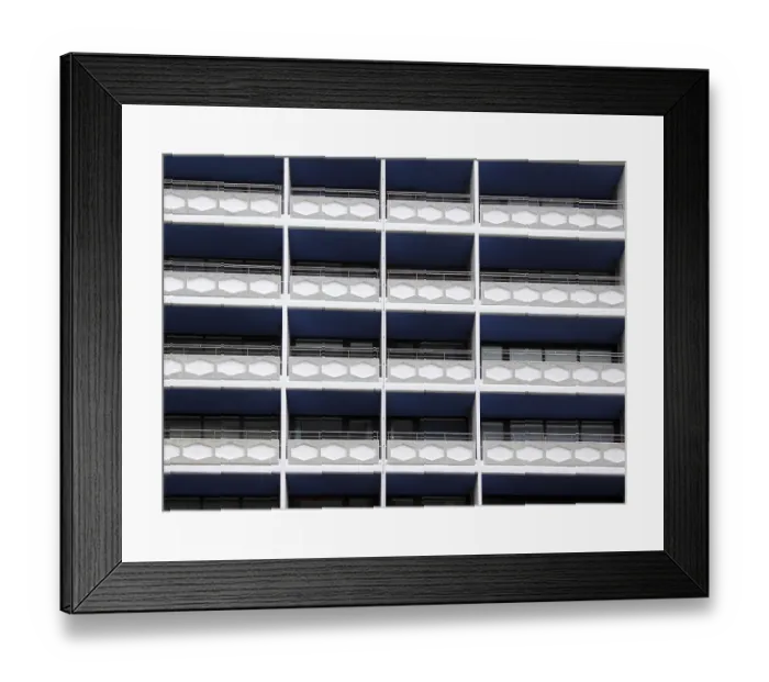 Framed Print : High-rise facade