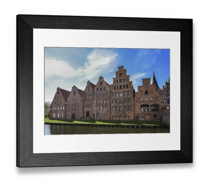 Framed Print : Salzspeicher (salt storehouses)