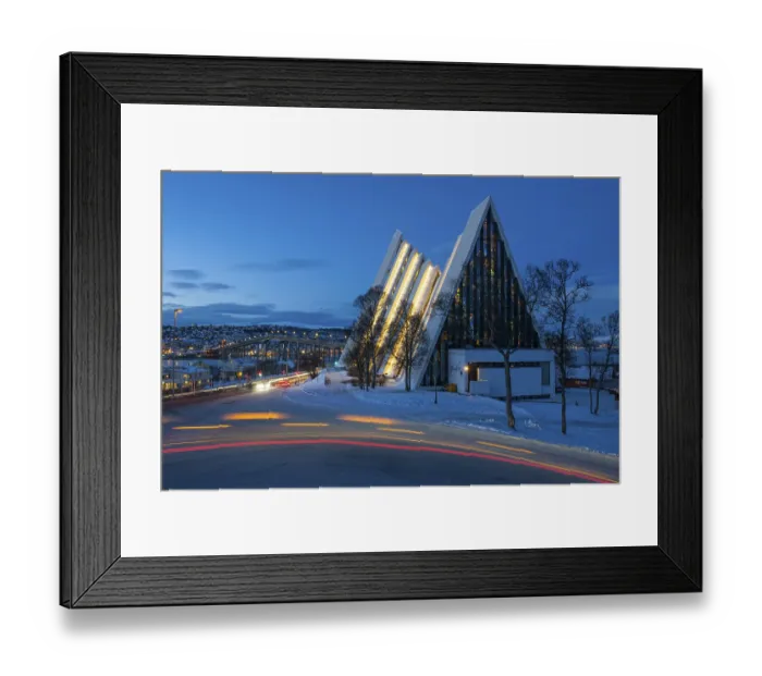 Framed Print : Arctic Cathedral, architect Jan Inge Hovig