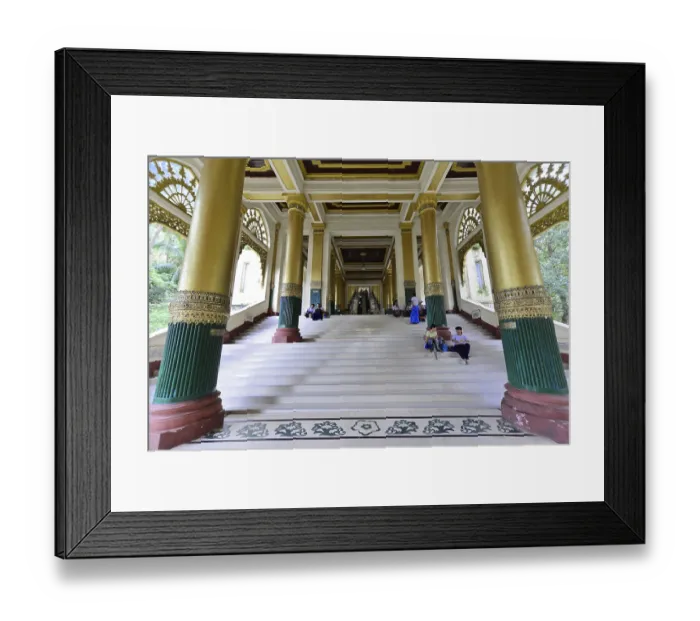 Framed Print : Entrance area, Shwedagon Pagoda Framed Print : Entrance area, Shwedagon Pagoda