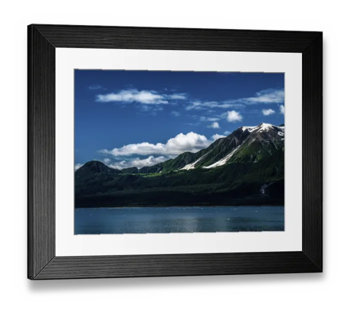 Framed Print : Mountains, Water, Alaska