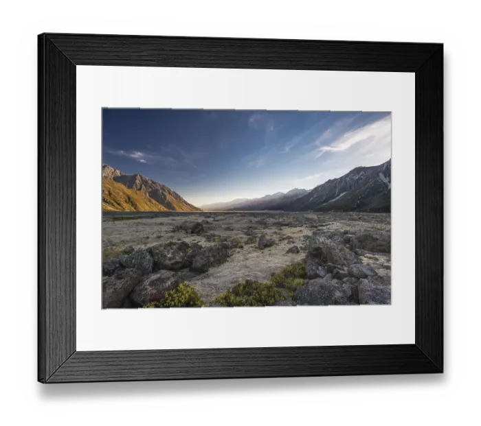 Framed Print : Tasman Valley, Mount Cook National Park Framed Print : Tasman Valley, Mount Cook National Park