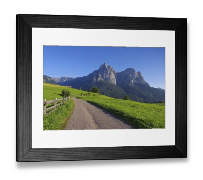 Framed Print : The Schlern mountain in South Tyrol