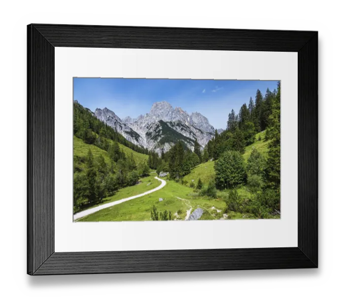 Framed Print : View of the Bindalm in Berchtesgadener Land