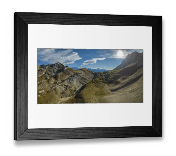 Framed Print : Weather change with foehn lenses