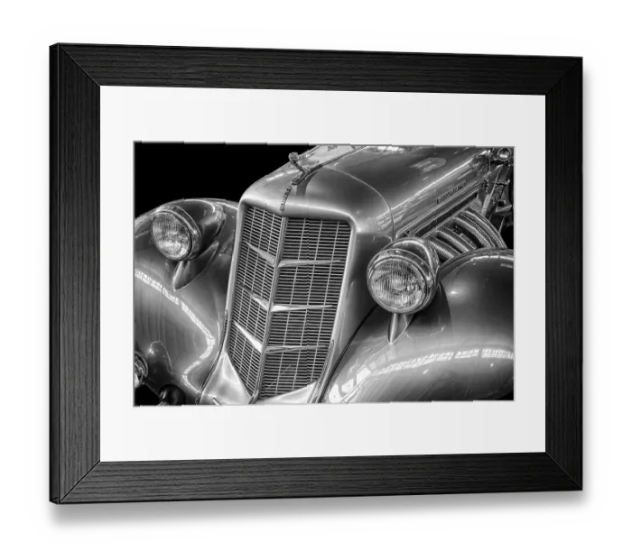 Framed Print : Oldtimer Detail, Auburn Speedster