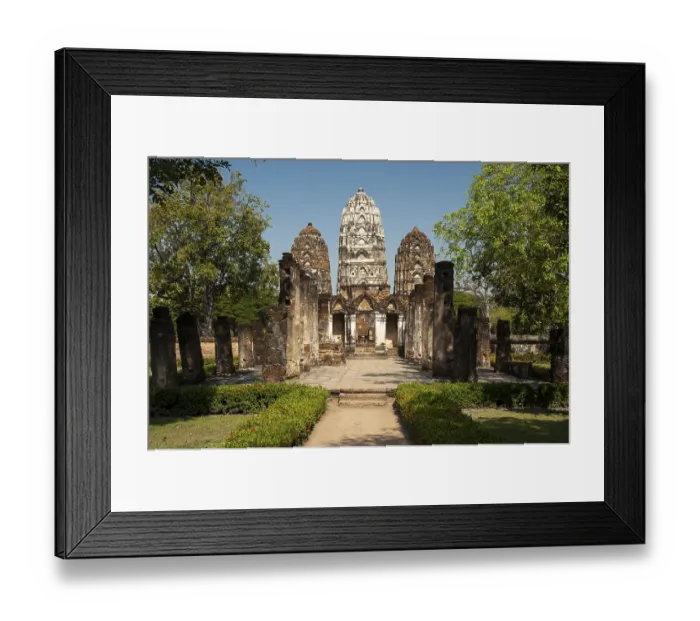 Framed Print : Wat Sri Sawai temple, Sukhothai Historical Park