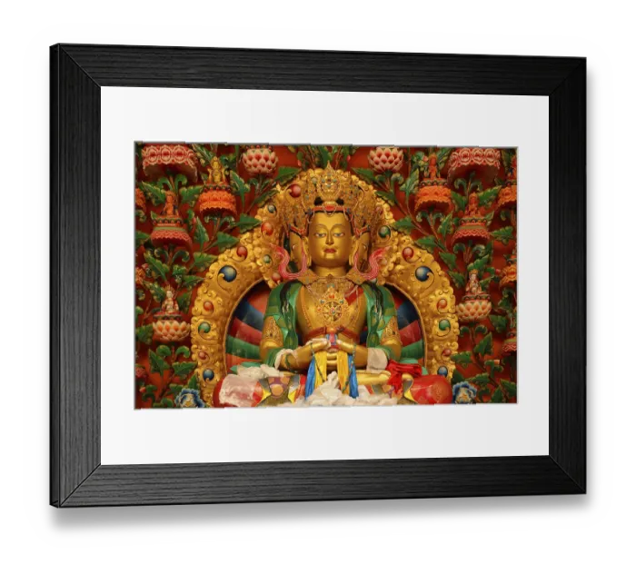 Framed Print : Buddha statue, Matho Monastery Framed Print : Buddha statue, Matho Monastery