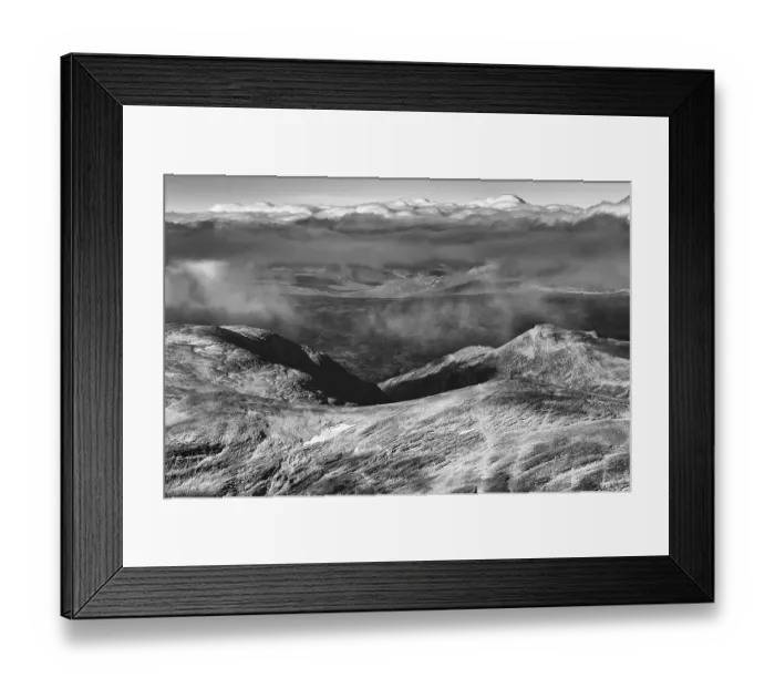 Framed Print : View from Storstyggesvanatinden mountain over the Dovrefjell-Sunndalsfjella National Park