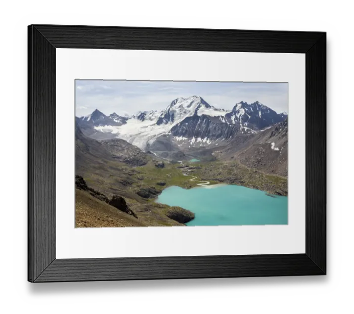 Framed Print : Ala-Kul lake in Tien Shan mountains Framed Print : Ala-Kul lake in Tien Shan mountains