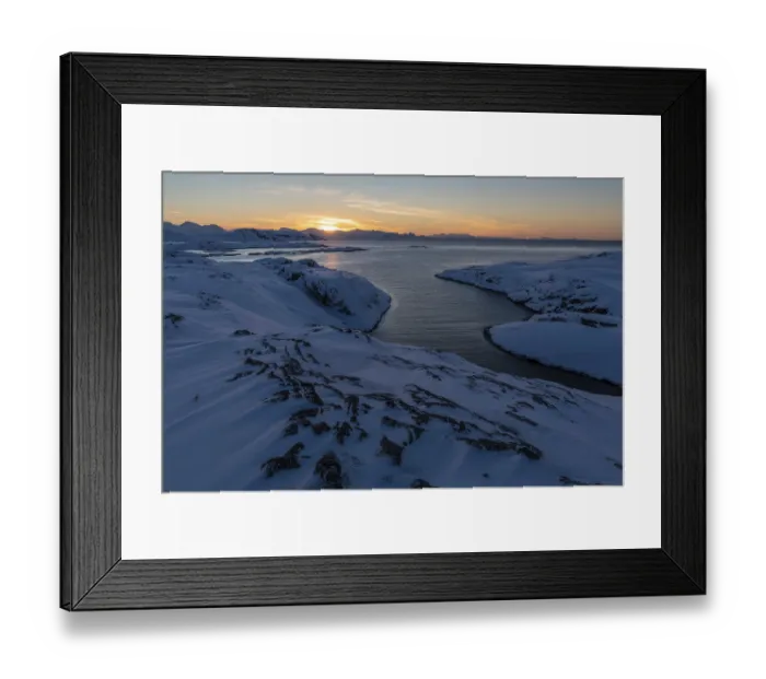 Framed Print : Evening mood, Hasvik, Soeroeya